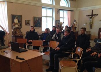 У Бережанах студенти зустріли Михайла по-особливому