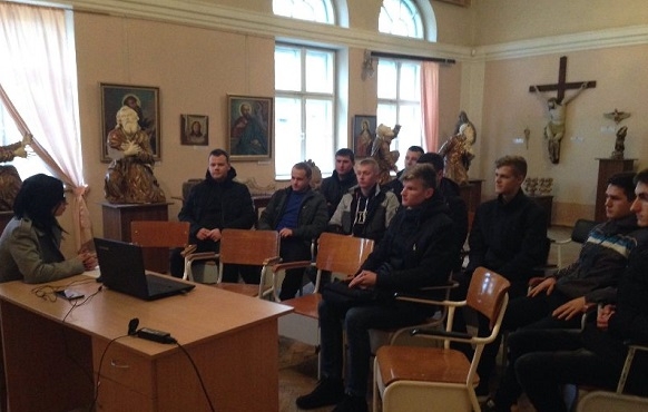 У Бережанах студенти зустріли Михайла по-особливому