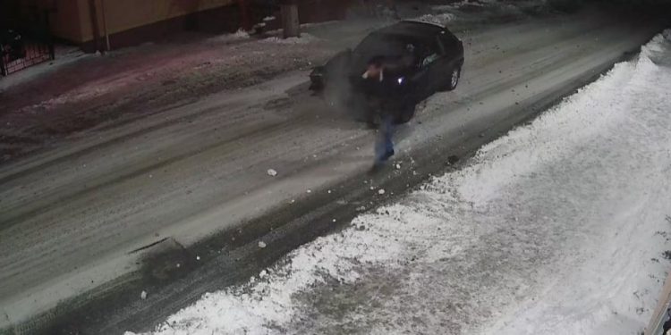 посеред дороги