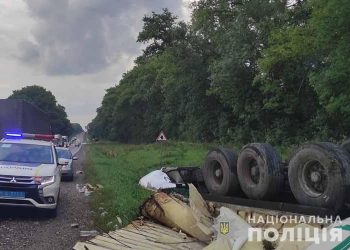 Поблизу села Кам’янки перекинулася фура