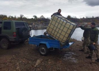 Захисники подякували мешканцям Трибіхівської громади і директору ТОВ “Бучачагрохлібпром” Казимиру Попілю