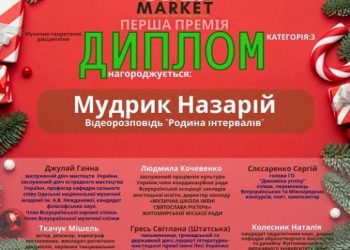 Тернопільський вихованець мистецької школи виборов премію на міжнародному конкурсі