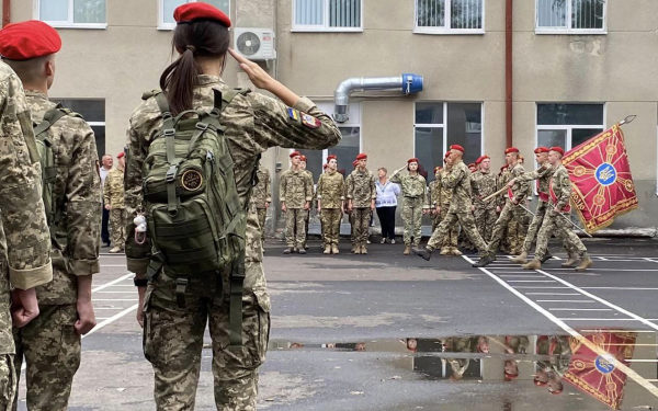 Із Днем знань привітали курсантів у Тернопільському військовому коледжі
