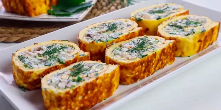 Рулет яєчний з оселедцем від тернопільської господині