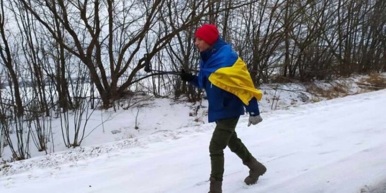 Марафонець-волонтер Петро Скрипка завітав у Тернопіль