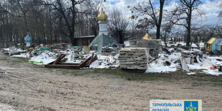 На Тернопільщині московські попи пошкодили заповідник