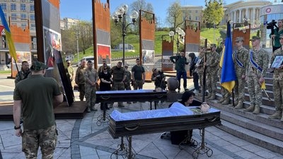 В столиці прощалися із тернопільськими захисниками Сергієм Коновалом і Тарасом Петришиним