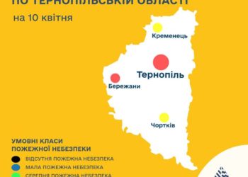 Завтра на Тернопільщині високий рівень пожежної небезпеки