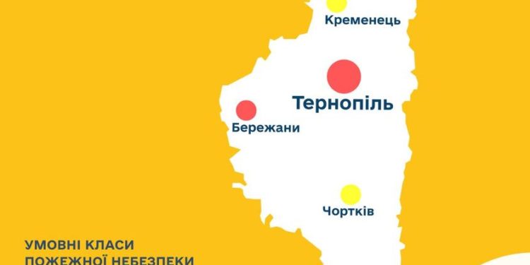 Завтра на Тернопільщині високий рівень пожежної небезпеки