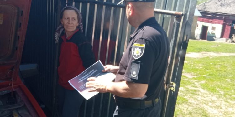 Робота поліції. Фото Сектор поліцейської діяльності м. Підгайці