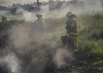 Рятувальники ліквідували пожежу сухої трави у селі Васьківці на Тернопільщині