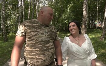 Павло Будій з коханою Наталею. Суспільне Тернопіль