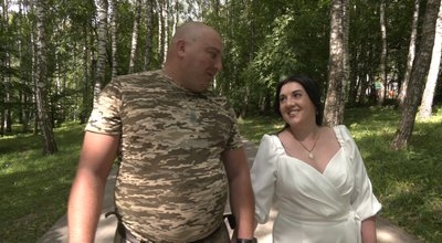 Павло Будій з коханою Наталею. Суспільне Тернопіль