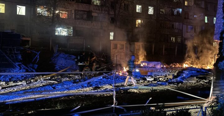 Наслідки російського обстрілу Сум увечері 1 вересня 2024 року