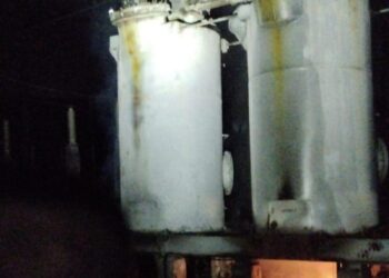 Пошкоджений трансформатор. Фото ДСНС