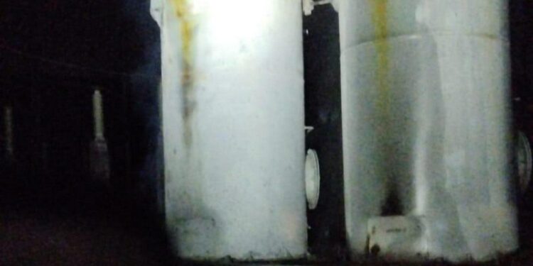 Пошкоджений трансформатор. Фото ДСНС