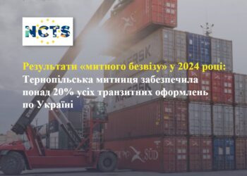 Тернопільська митниця забезпечила 20% транзитних оформлень по Україні