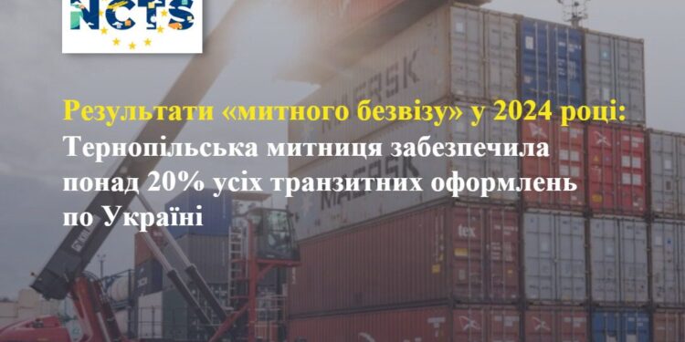 Тернопільська митниця забезпечила 20% транзитних оформлень по Україні
