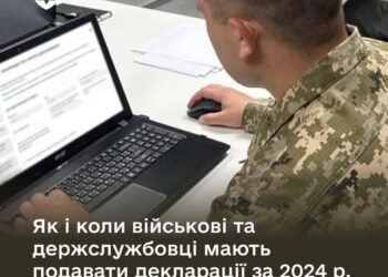 Хто з військових та держслужбовців має подати декларації