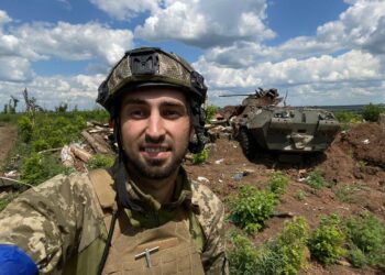 Український офіцер Марюс Стагнюнас захищає Україну