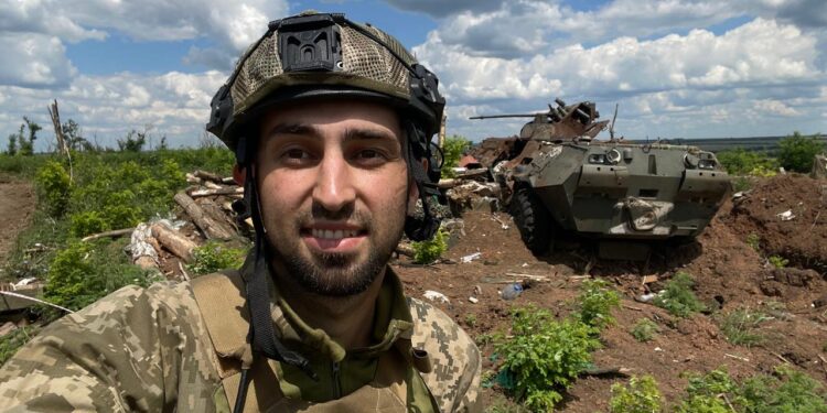 Український офіцер Марюс Стагнюнас захищає Україну