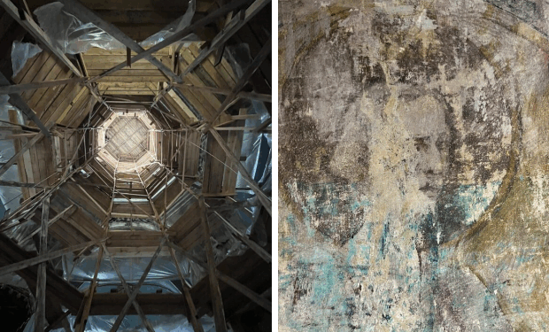 У храмі на Тернопільщині виявили унікальні розписи