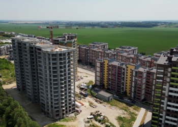 Прогрес будівництва Варшавського мікрорайону