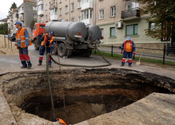 Нa Руській в Тернополі усклaднений рух трaнспорту