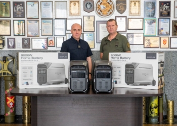 Стрілецький батальйон отримав зарядні станції від Тернополя