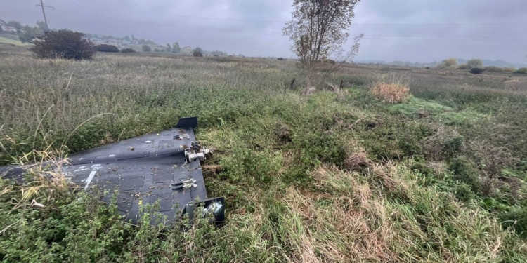 У Шумську впав шахед