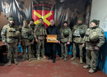 Сергій Надал на фронті передав обладнання для захисників