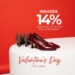 До Дня всіх закоханих мережа магазинів INSHOES та ХРИСТИНА дарує 14% знижки
