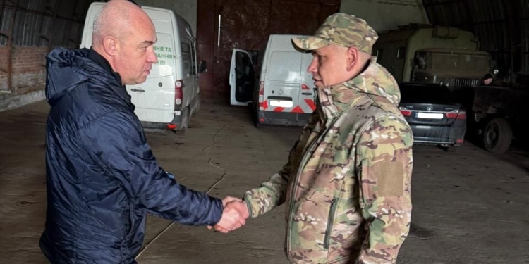 Сергій Надал відвідав бійців 105-ї бригади ТрО на передовій