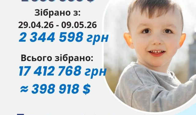Разом заради дитинства: тернополян закликають допомогти сину військового у зборі 2,9 мільйона доларів на унікальні ліки