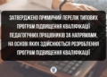 МОН оновило програми підвищення кваліфікації вчителів