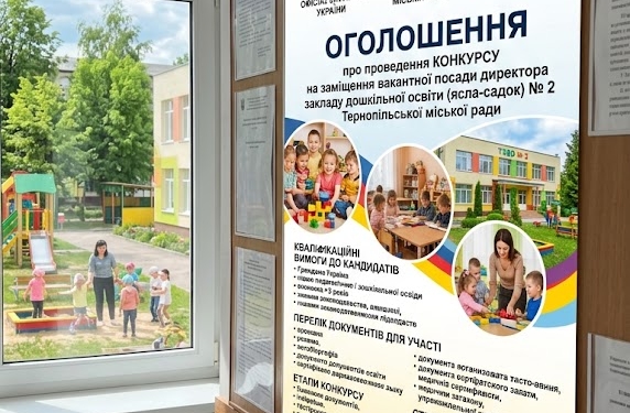 Конкурс на посаду директора дитсадка №2 у Тернополі