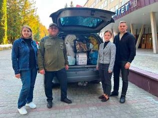 ТНПУ передав допомогу бійцям 105-ї бригади ТрО